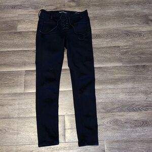 Nico Skinny lace up crop jeans